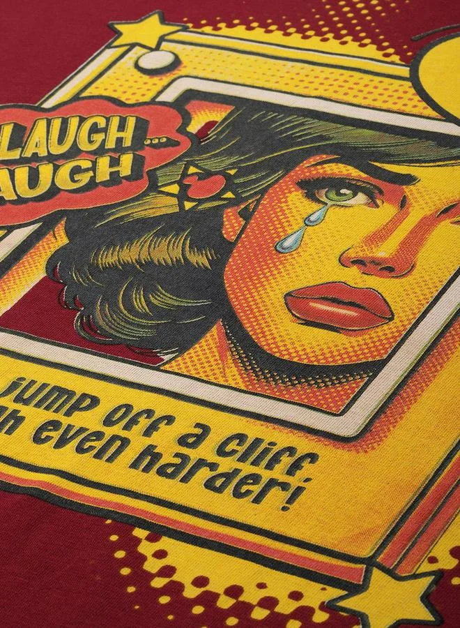 ديفيرينس أوف أوبينيون تيشيرت مطبع بقصة بوكسي وأكمام قصيرة